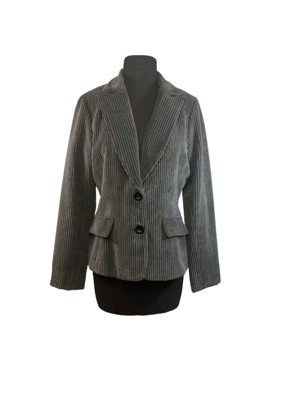 Six Degrees  Size Medium Super Soft Dark Gray Corduroy Blazer Jacket